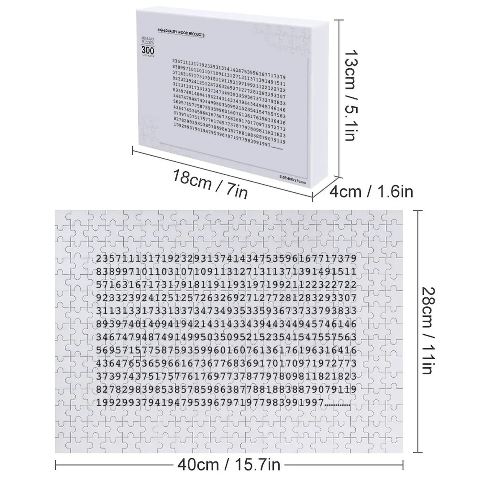 ปริศนาจิ๊กซอว์ตัวเลขไพรม์ ภาพปริศนาของขวัญคริสต์มาส