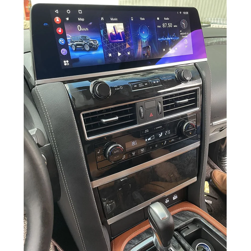 16.2 ''12 راديو السيارة مشغل وسائط متعددة لنيسان باترول Y62 QX80 ترقية 2023 شحن لاسلكي Carplay 4G 360