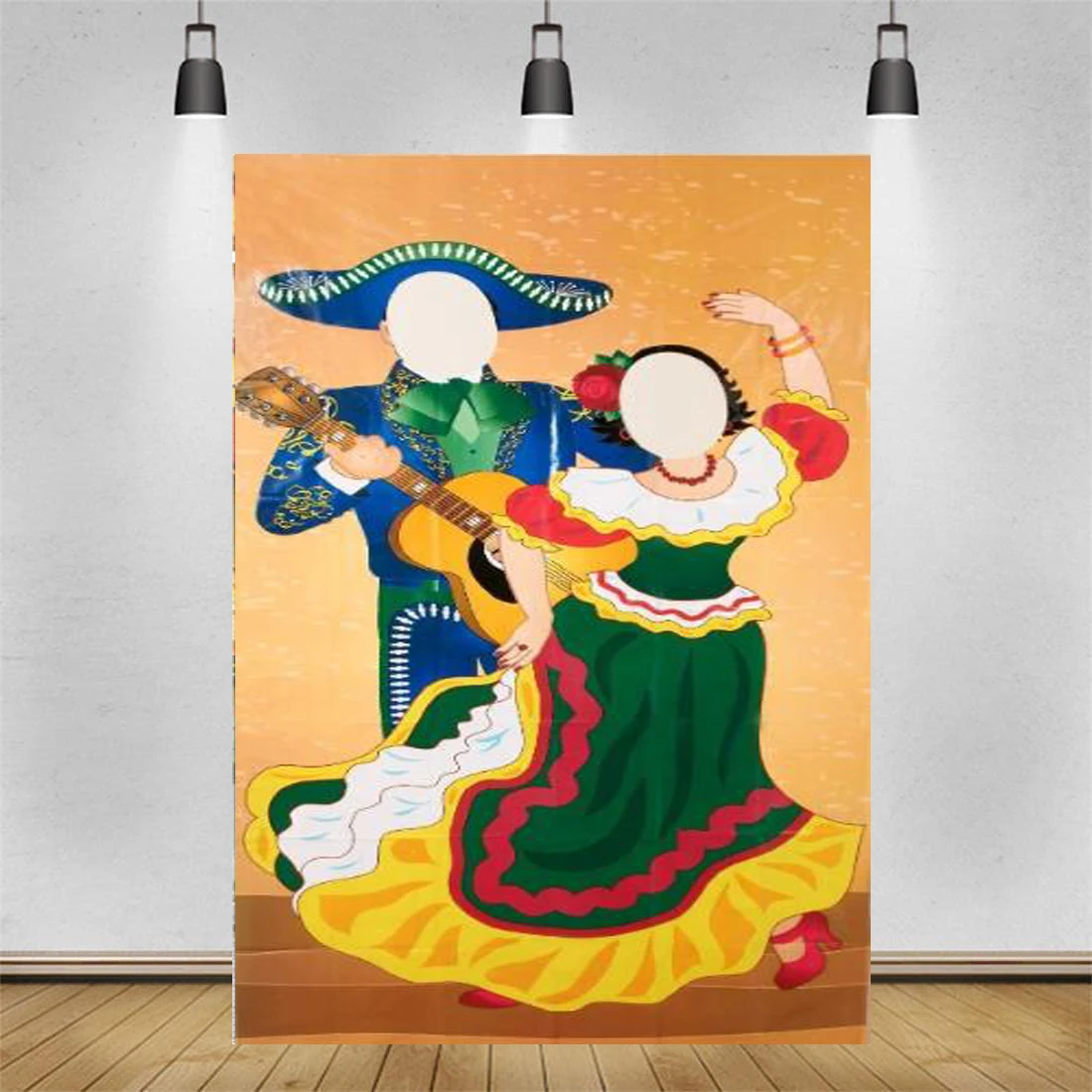 

Фон для фотосъемки Fiesta пара фотобудка дверной баннер для Cinco de Mayo вечерние Декор фон