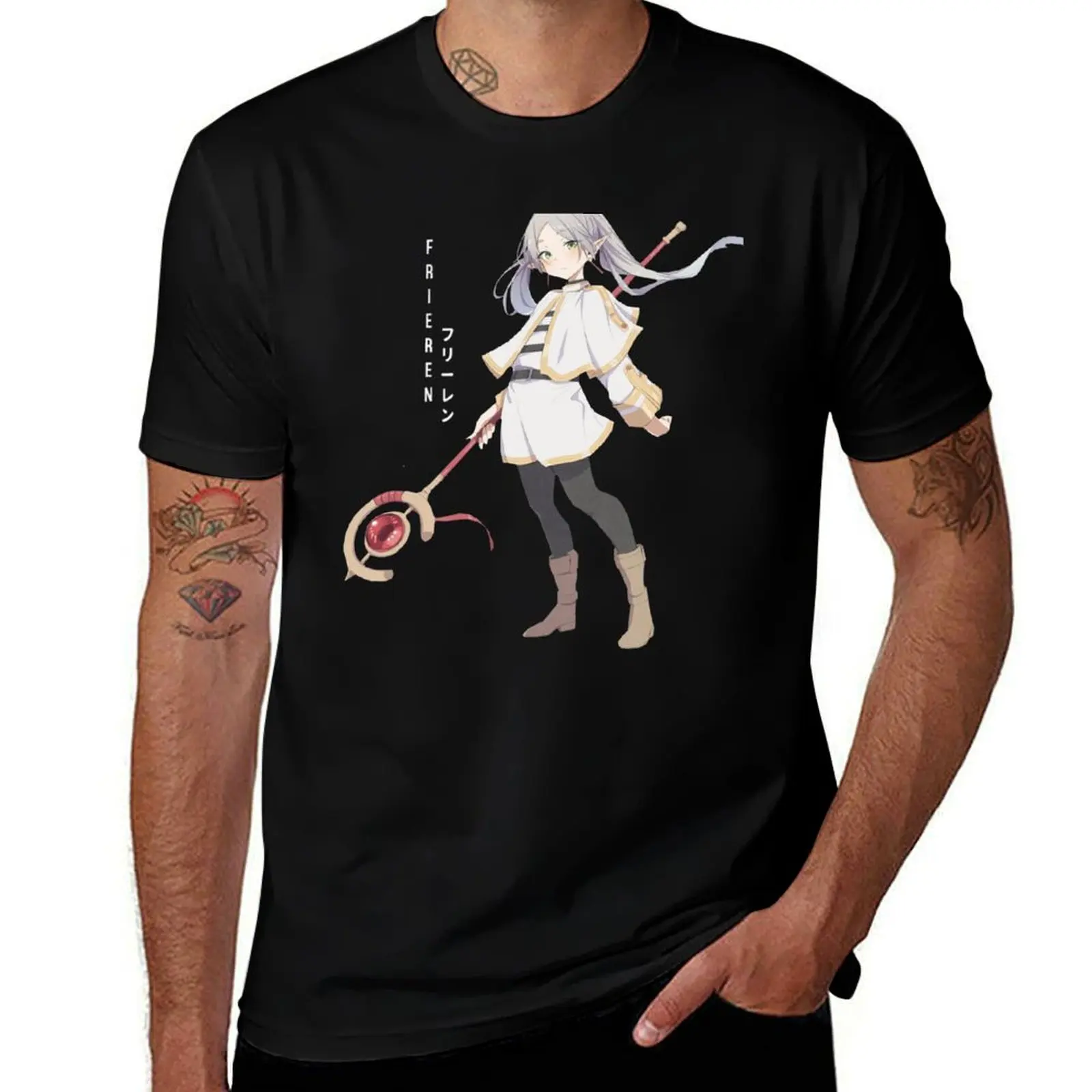 Frieren - Sousou no Frieren T-Shirt Breathable Mesh Panel T-Shirt