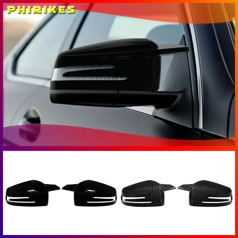 Sticking Rearview Side Mirror Covers Cap For Mercedes Benz W176 W246 W212 W204 C117 X156 X204 W221 C218 M Accessories