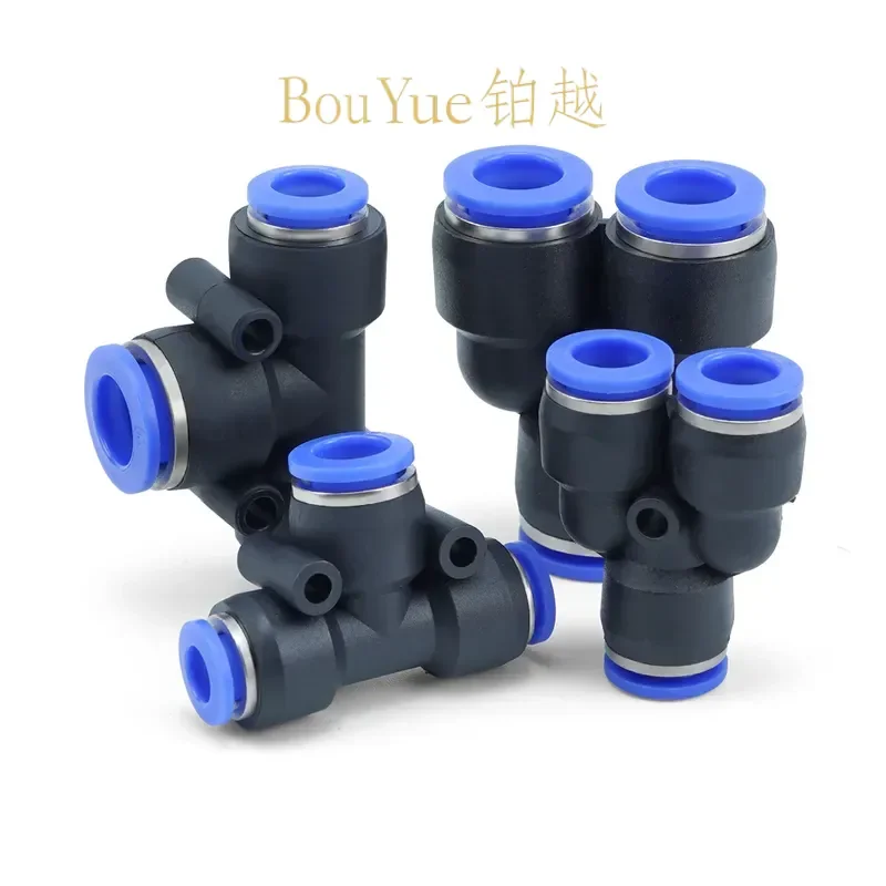 for Blue Quick Plug Pneumatic Connector PE PV PU PK8-02 Tube Fitting PG Plastic PZA Non-standard Customization