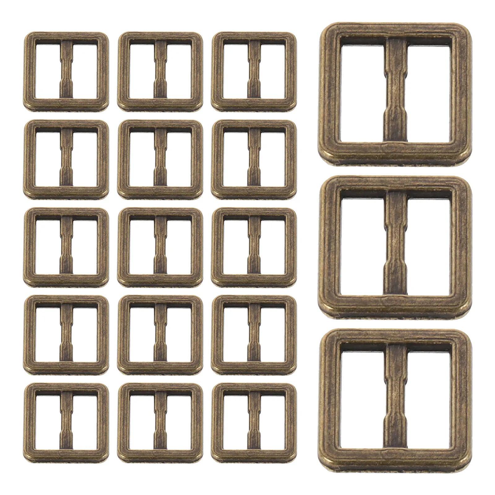 100Pcs Mini Adjustable Metal Tri-Glide Buckle Slide Buckle DIY Fastener 6Mm Tiny Belt Buckles Kids Patchwork Accessories