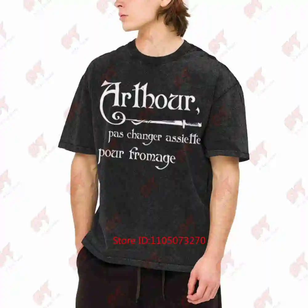 Kaamelott Aesthetic Vintage Washed Tee Pure Cotton T-Shirt