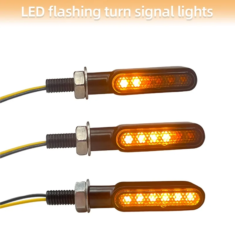 12V Motorcycle LED Turn Signal Light Clignotant High Brightness Flashing Indicator Blinker Lamp For Honda Yamaha Harley