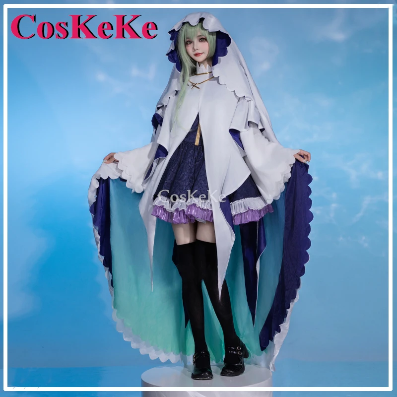 

CosKeKe Cecilia Cosplay Anime Saint Cecilia and Pastor Lawrence Costume Sweet Elegant Uniform Halloween Party Role Play Clothing