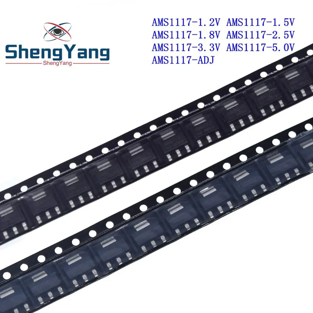 TZT 10PCS AMS1117 series AMS1117-3.3V AMS1117-ADJ AMS1117-1.8V AMS1117-1.2V AMS1117-5.0V AMS1117-2.5V AMS1117-3.3 AMS1117-5.0