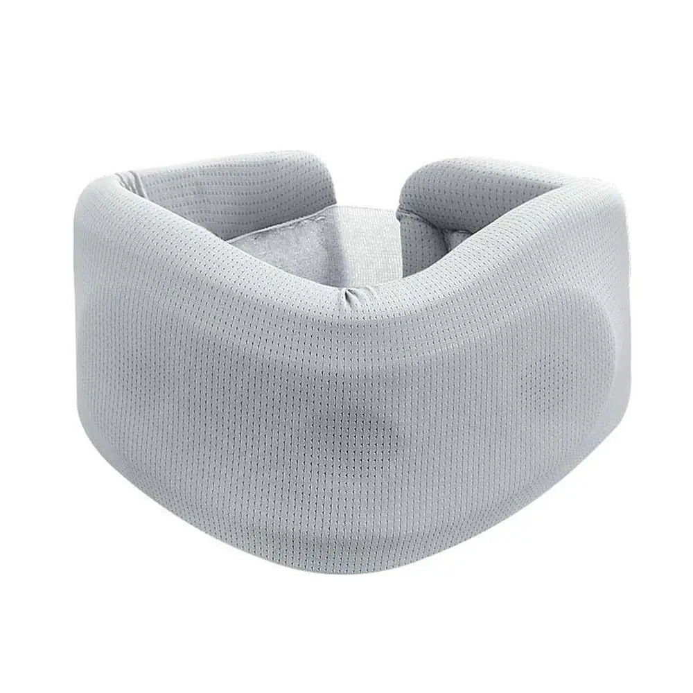 

Шейный тяговый шейный бандаж для шеи, ортопедический ледяной шелк, поддержка шеи, рукав, подушка, воротник, серый фиксирующий пояс для шеи, домашний