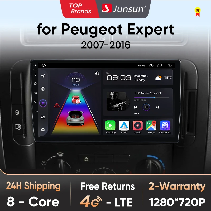 Expert Android Car Radio: Is the Junsun V1 Plus the Right Upgrade for Your Peugeot Expert?