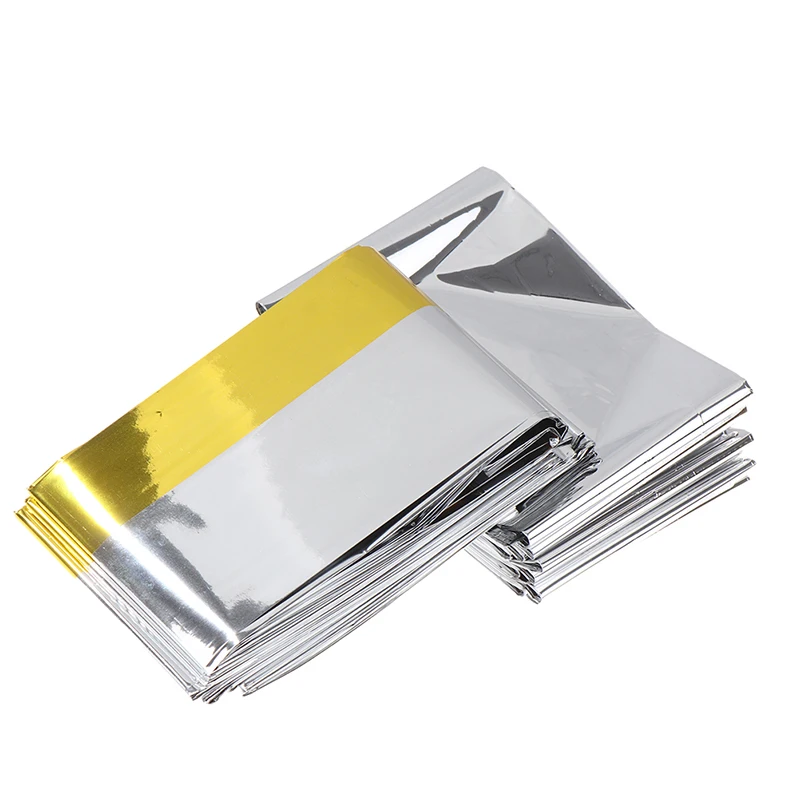 Outdoor Survival Erste Hilfe Military Rescue Kit Notfall Decke Winddicht Wasserdichte Folie Thermische Decke Für Camping Wandern