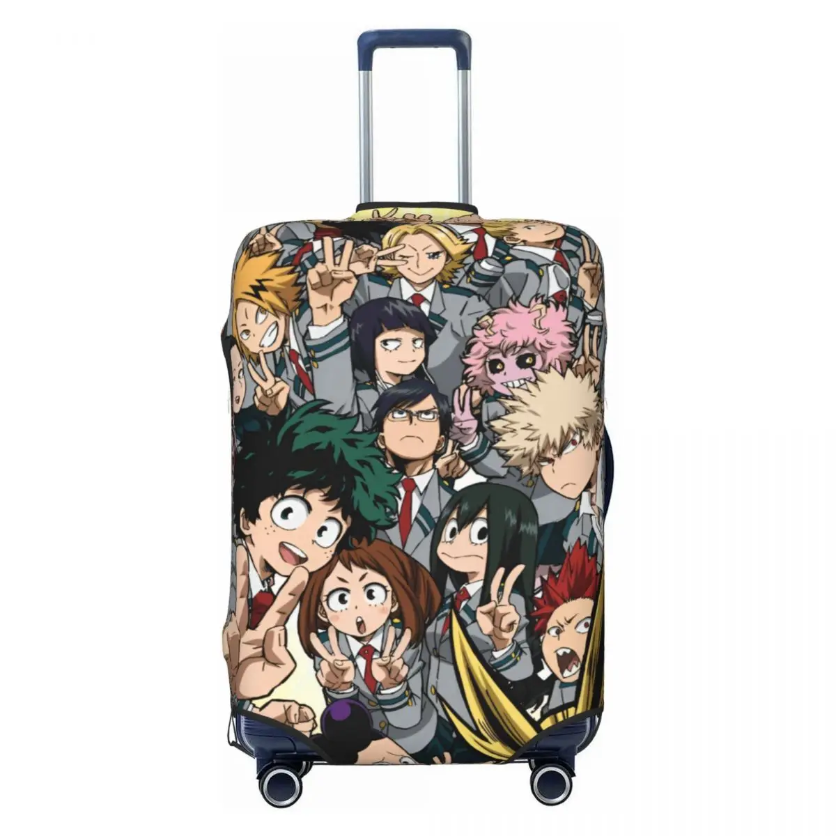 

Custom Funny My H-Heros Academias Luggage Cover Protector Dust Proof Dekus Anime Graphic Japanese Style Travel Suitcase Covers