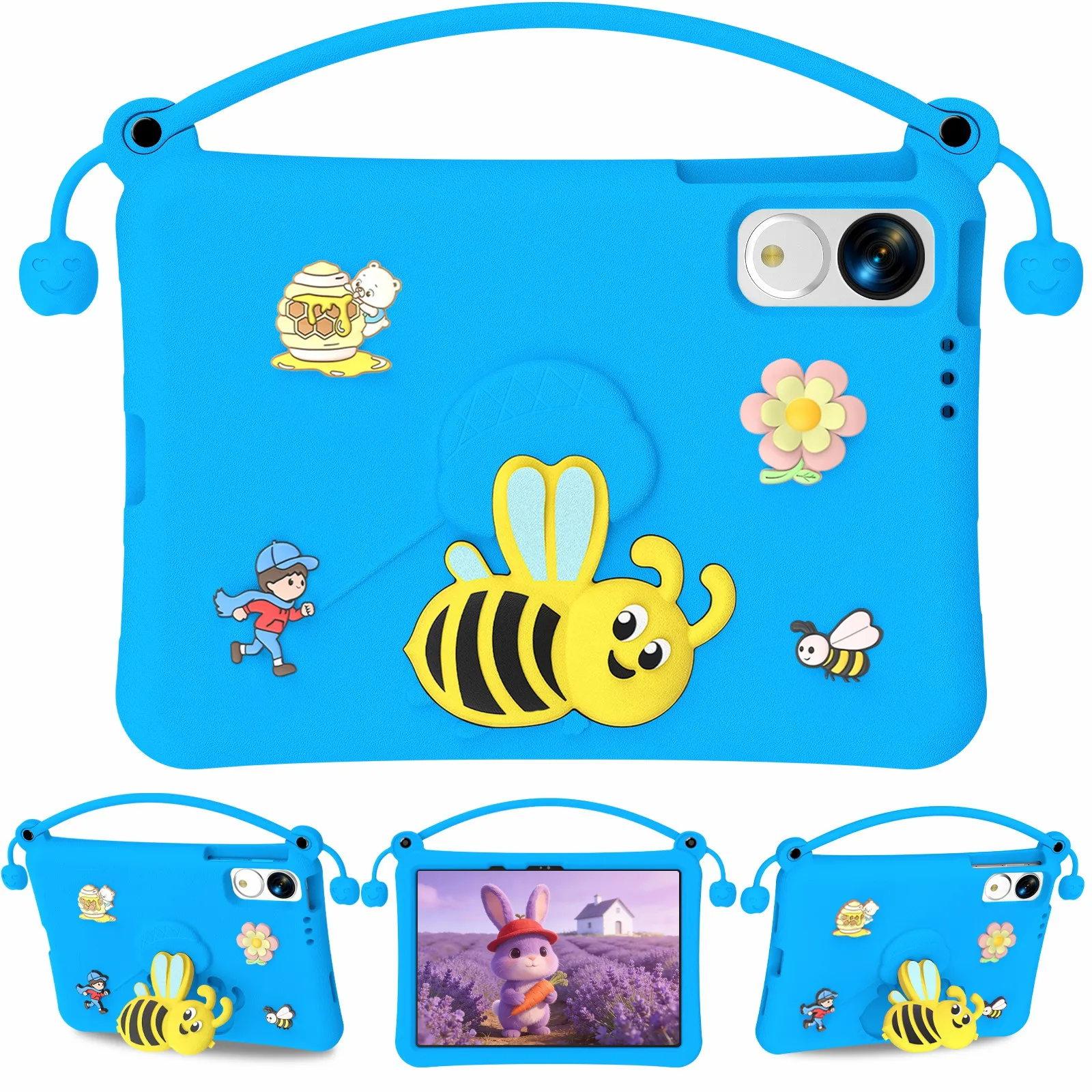 EVA Case For Huawei MatePad 11.5 (2026) / MatePad 11.5 S (2025) / Honor Pad 10 Pro / Pad V9 / Pad GT , Bee Style Kickstand Table