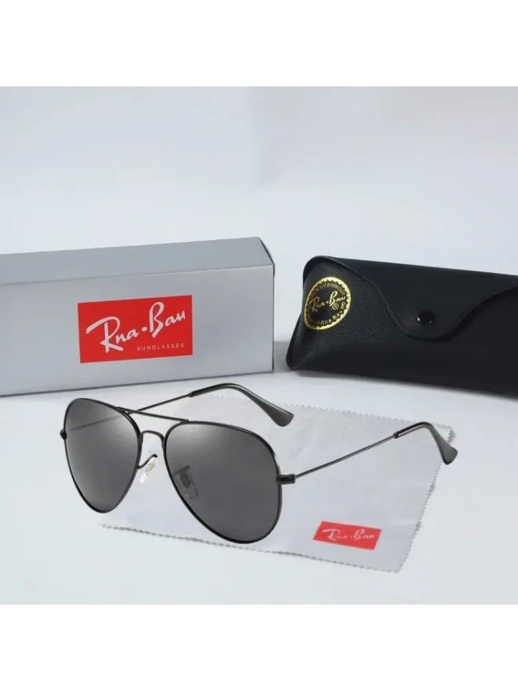 AliExpress RNABAU New 2025 Top brand classic polarized sunglasses men's pilot sunscreen sunglasses color film women's Tom Hardy style toad mirror