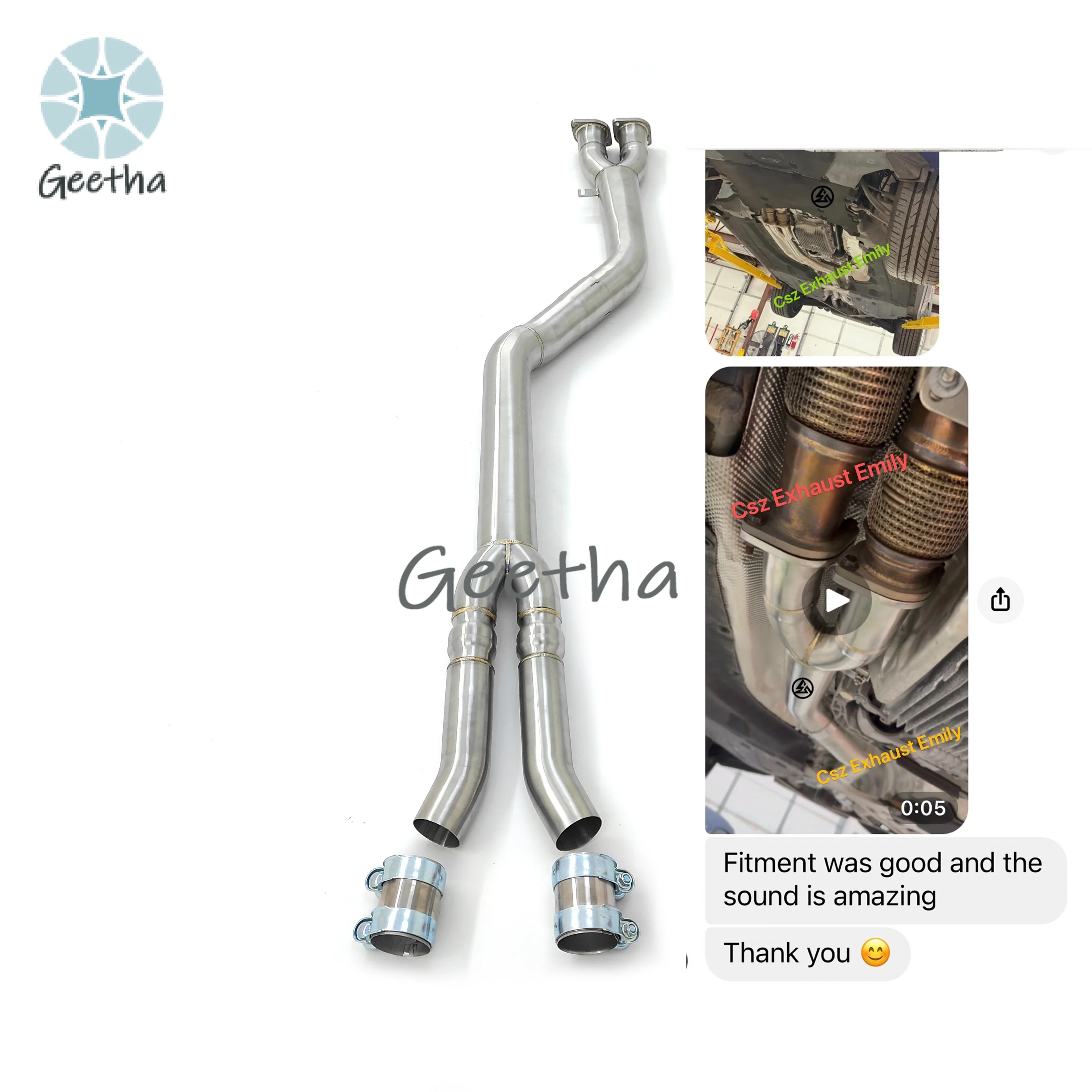 

Fast Shipping CSZ Exhaust Pipe Single Midpipe for BMW S58 X3M F97 X4M F98 3.0T Mid Pipe Sport Exhaust