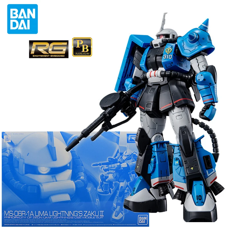 

Spot SaleBandai RG Gundam MS-06R-1A UMA LIGHTNNG'S ZAKU 2 Action Figure Mobile Suit Gundam Mol Kit Assembly Toys for BoysIn stoc
