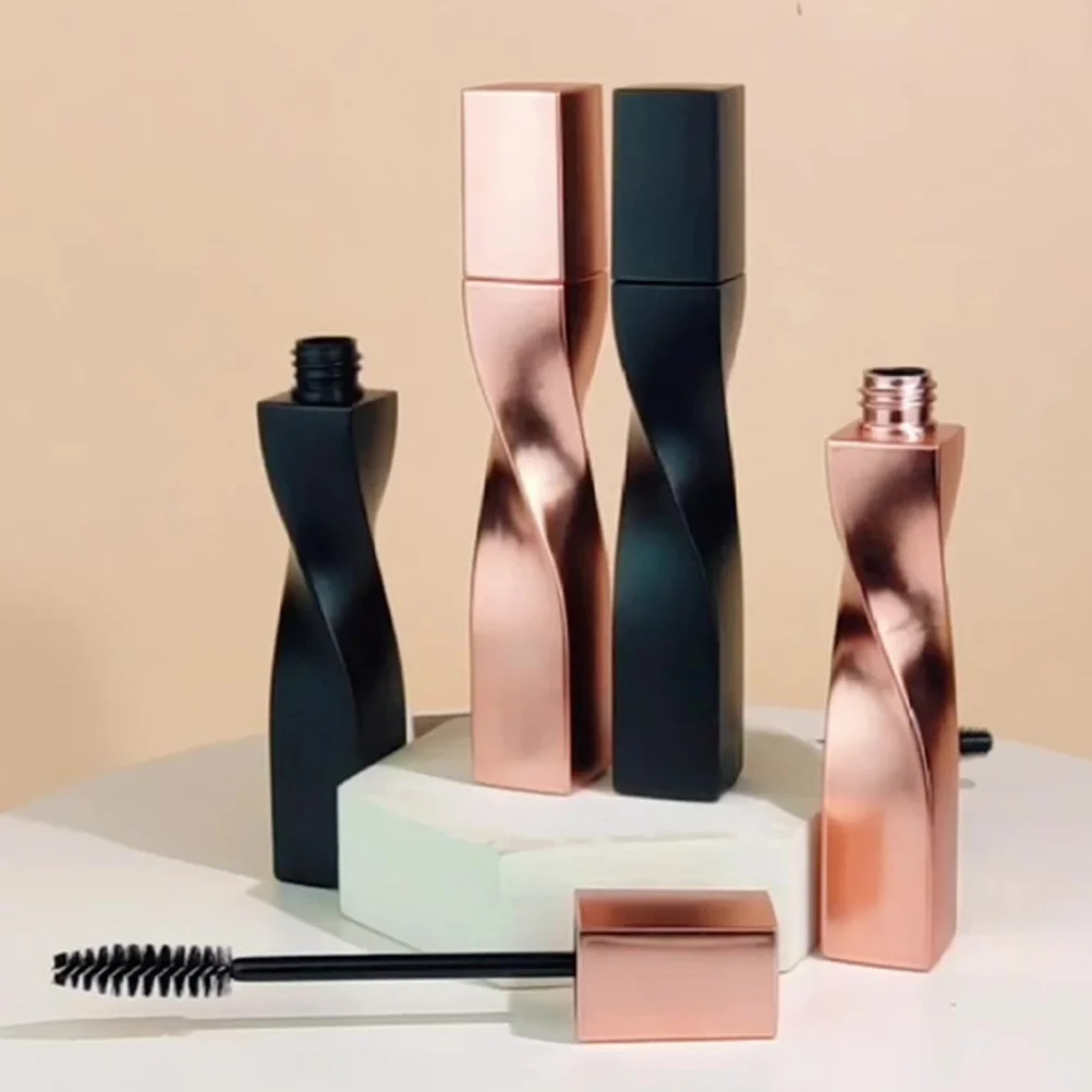 4 Stuks Wimper Borstel Lege Mascara Buizen Hervulbare Flessen Lash Serum Ricinusolie Applicator Wenkbrauw Borstel Reizen Gift