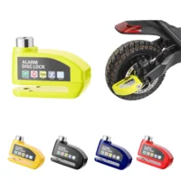 Cerradura de disco con alarma para motocicleta y patinete eléctrico, frenos antirrobo impermeables de Metal, bloqueo de disco para motocicleta, bicicletas, Scooter, piezas de bicicleta