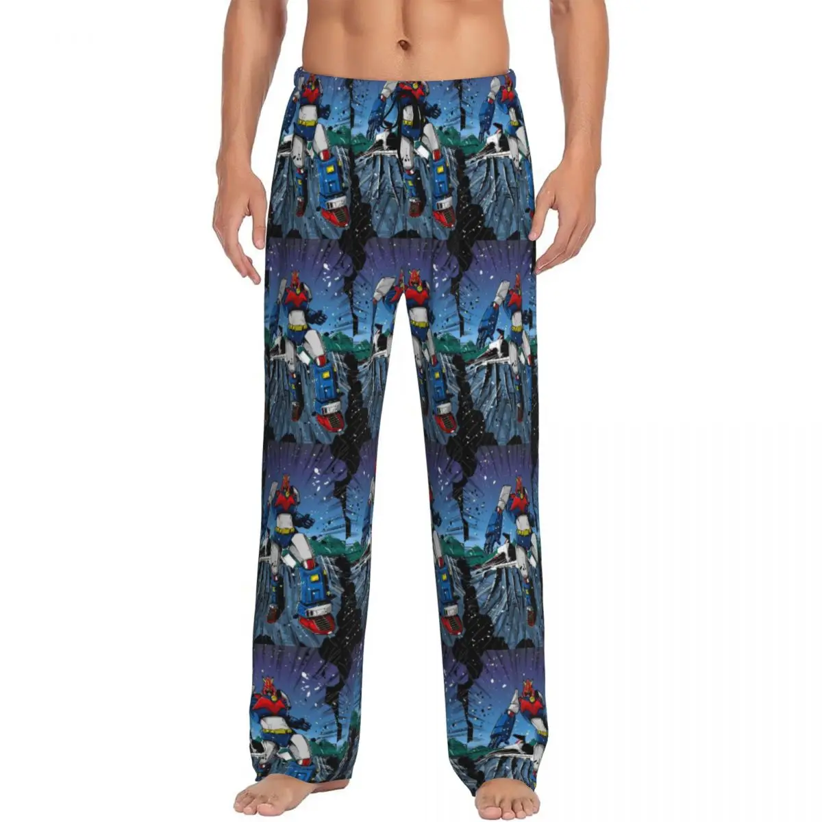 

Custom Print Gundames Mobiles Suit Comic Pajama Pants Men Sleep Sleepwear Bottoms with Pockets