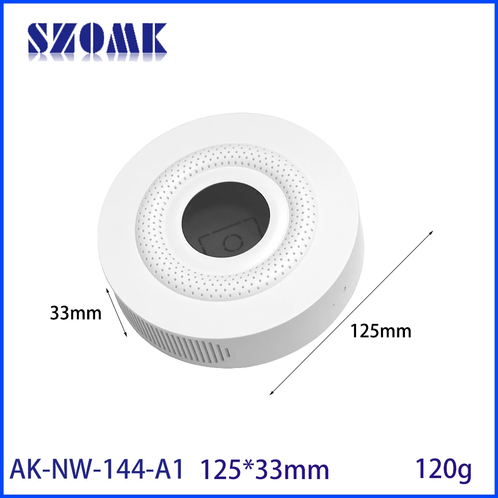 SZOMK 125x125x33mm Carbon Monoxide Detector ABS Enclosure for Multi-in-one Air Quality Monitor and CO Gas Sensor Housing Shell