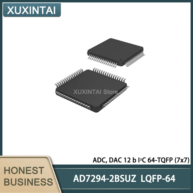 

5Pcs/Lot New Original AD7294-2BSUZ AD7294-2 ADC, DAC 12 b I²C 64-TQFP (7x7)