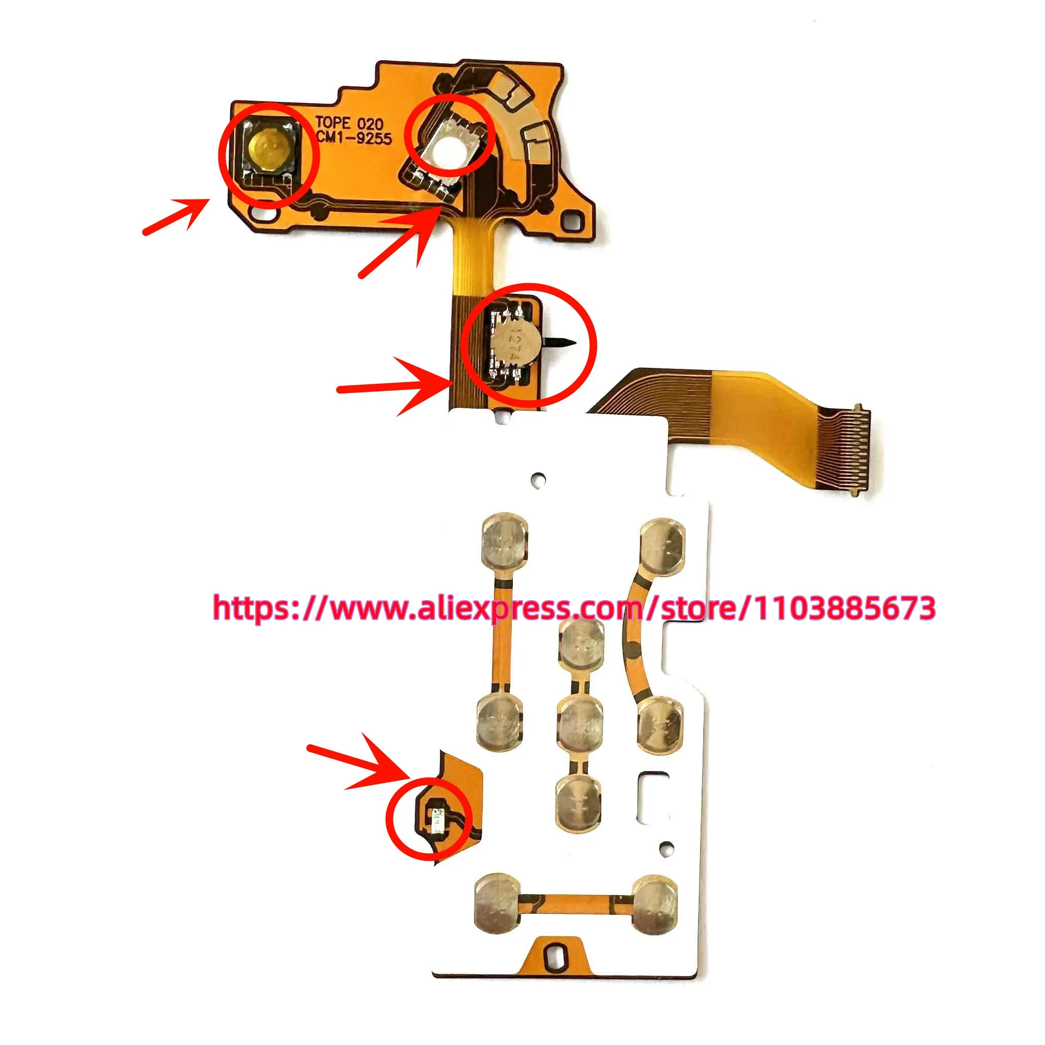 NEW For Canon SX600 Rear Cover Multi Function Keyboard Board Flex Cable With socket