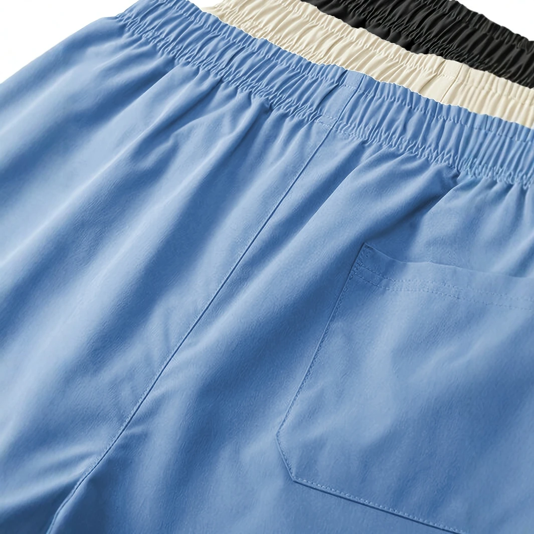 남성용 경량 속건성 여름 반바지 5인치 캐주얼 라운지 컴포트 3팩 스트리트웨어 의류