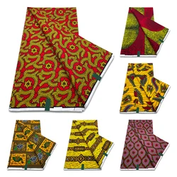 Soft 100% Cotton Real Wax Ankara Fabric Guaranteed High Quality African Wax Print Fabric Women Wedding Dress 6Yards Tissu Pagne