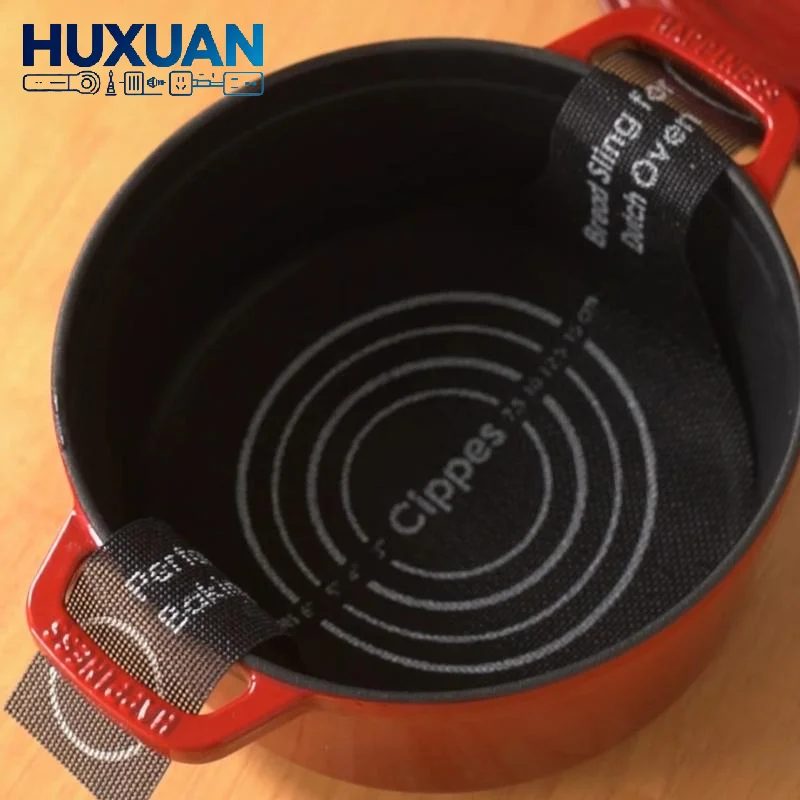 【New】Silicone Bread Sling For Dutch Oven, With Long Handle, Nonstick & Reusable, Bread Baking Mat For Sourdough Transfer