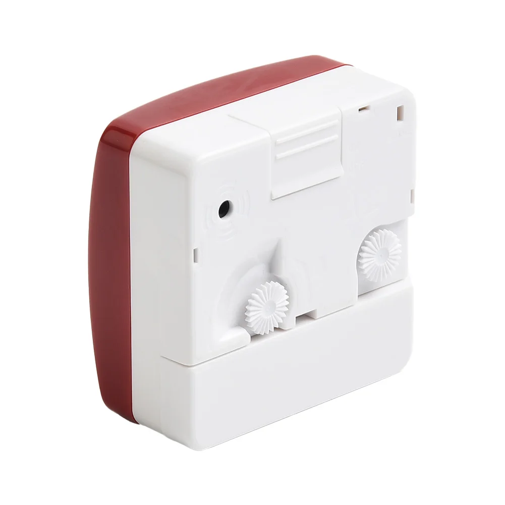 Night Light Clock Silent Bedside Clock Bedside Ascending Beep Sound Environment-friendly Plastic Mute Small Travel Alarm Clock