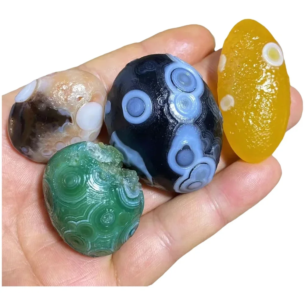 Crystal Sky Eye Agate Raw Natural Symbiont Quartz  Gemstone Quartz Reiki Stone Beauty Minerals Specimen House Decoration Healing