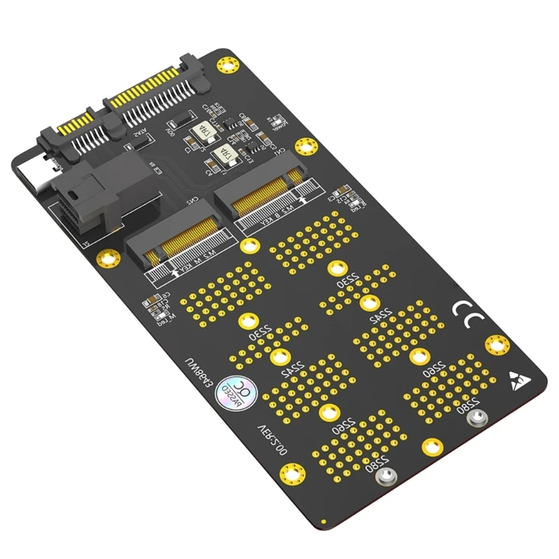 بطاقة محول 2 في 1 من NVMe إلى SATA3 وSFF 8643 لنقل البيانات بسرعة وتوسيع مساحة التخزين