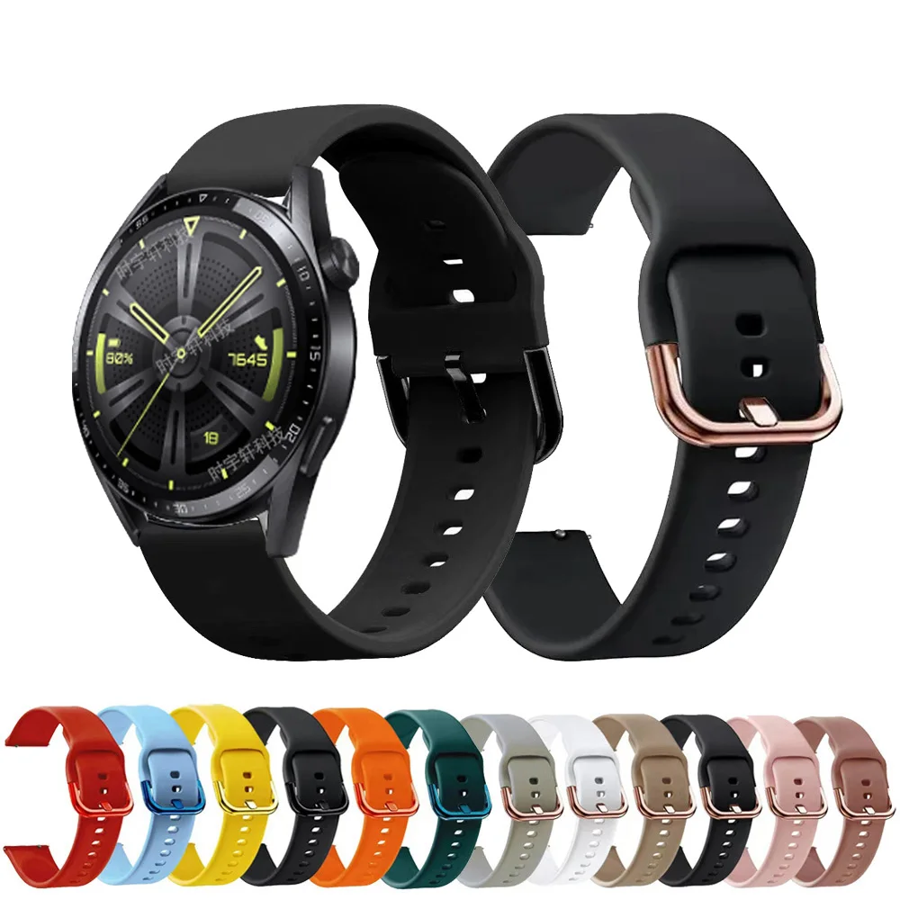 

Watchband For Huawei Watch GT 3 42mm 46mm Silicone 20mm 22mm Strap For Huawei Watch 3 4/GT 2 Pro/2E/GT Runner/GT3 SE Bracelet