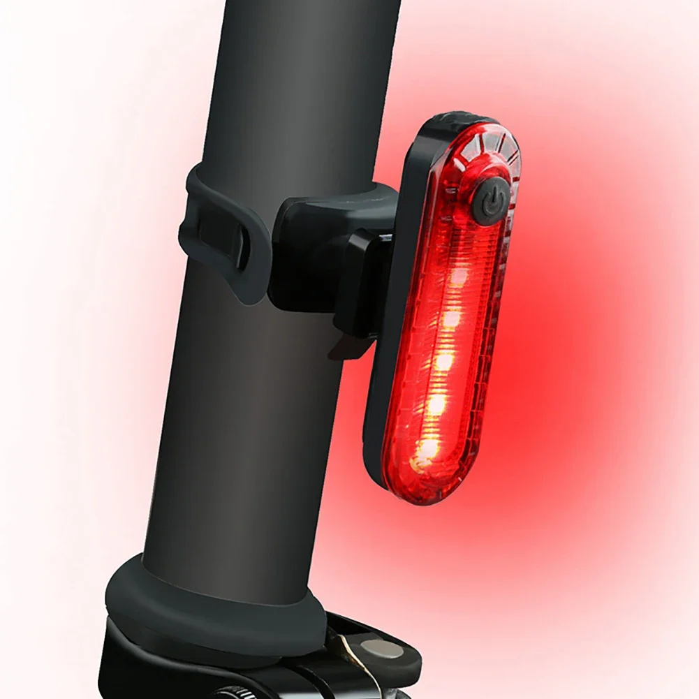 Bicycle Tail Light LED Bright Rear Red Bike Light USB Rechargeable Cycling Safety Lamp for Night Riding Lighting Back Taillights