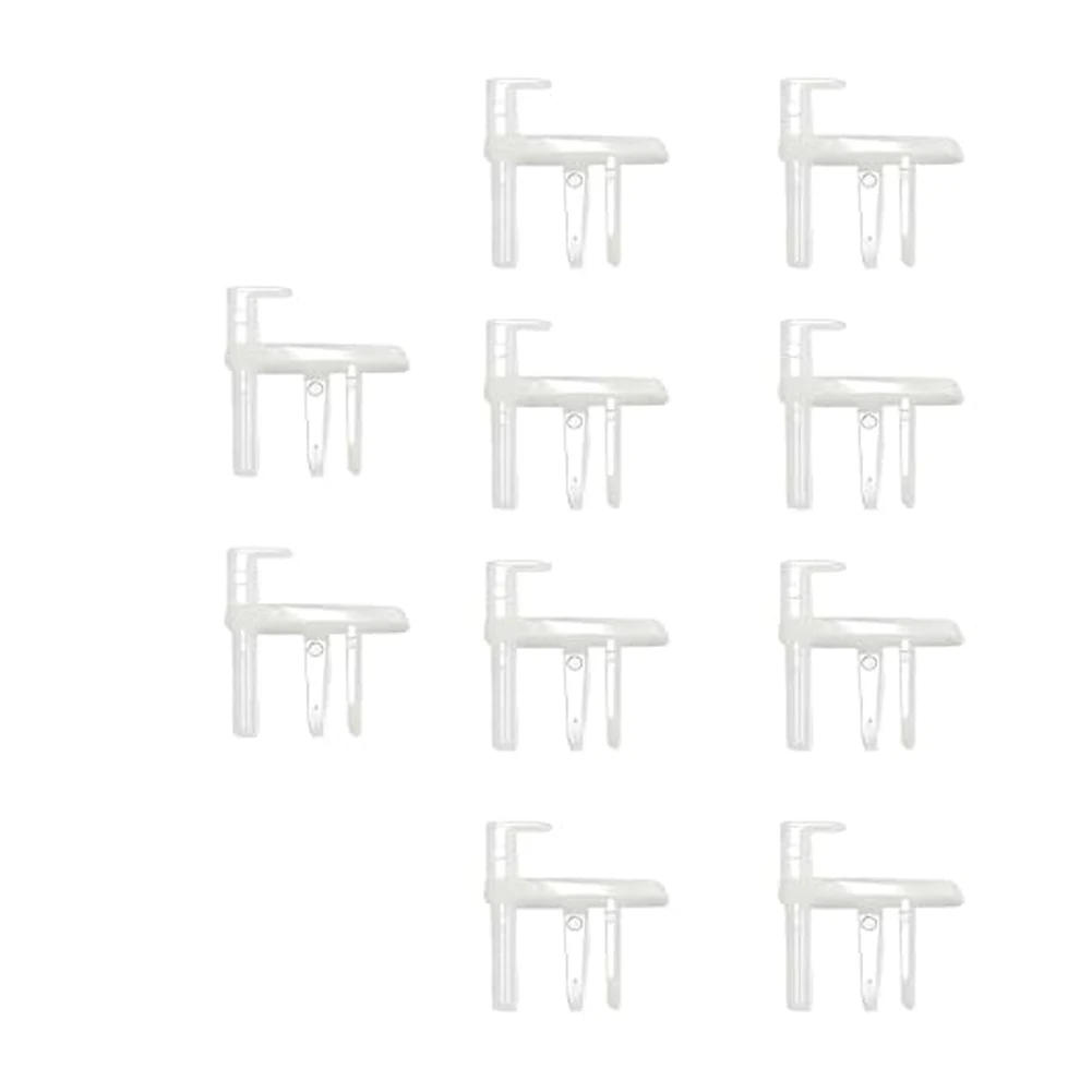 White ABS End Clip SE910411 Fits For Dometic Fly Screen for RV For caravan Window Louver Blind Direct Install 10 pcs