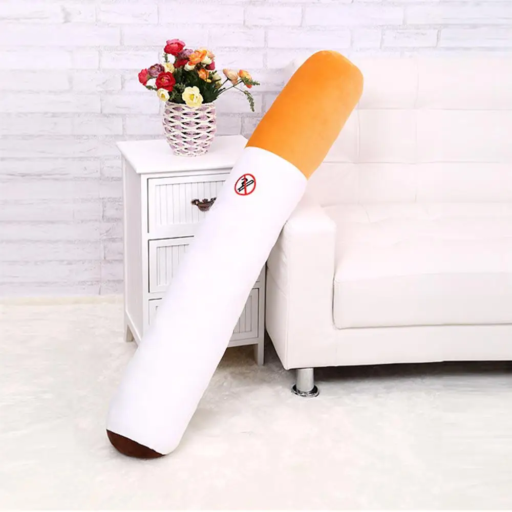 50cm Creative Smoking Cylindrical Sleeping Cushion Cigarette Pillow Smulation Plush Toys Fashion Boyfriend Birthday Gift