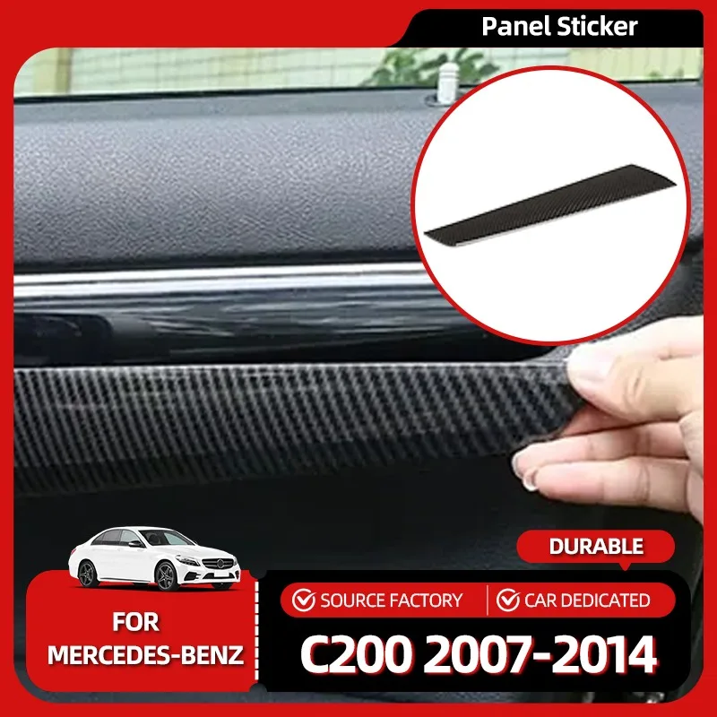 

Interior Mouldings Carbon Fiber Car Interior Door Handle Panel Strips Cover Trim for Mercedes Benz C Class W204 C180 C200 2007-2
