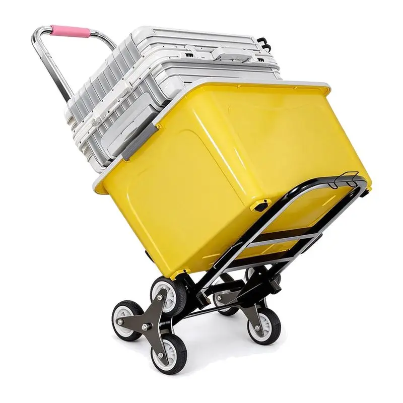 Hand Drawn Cart Folding Portable Luggage Cart Climbing Stairs Small Trailer Student Luggage Trolley