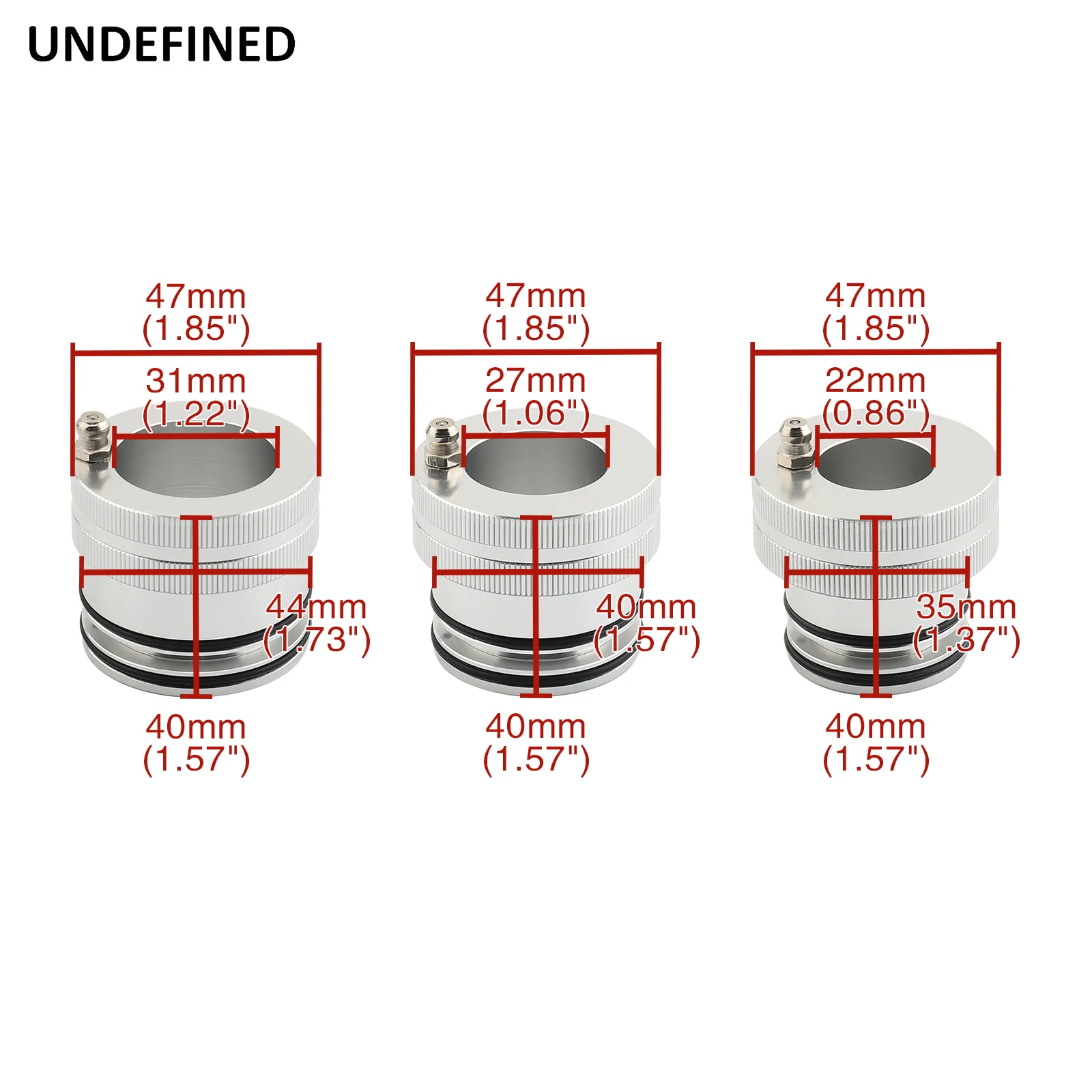 Wheel Bearing Grease Tool Kit 35+40+44mm For Polaris ATV UTV RZR Ranger Sportsman Scrambler Outlaw Aluminum 3pcs Set view 6
