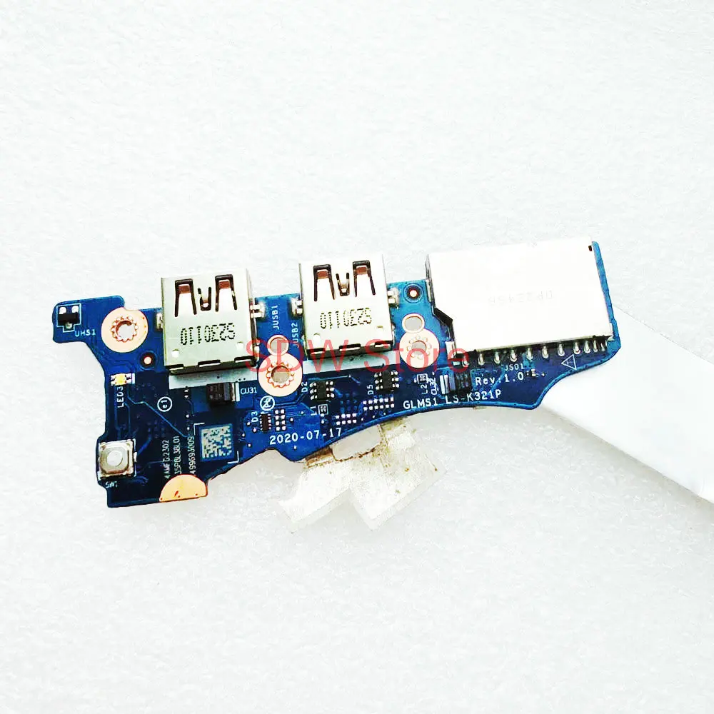 LS-K321P For Lenovo IdeaPad 5-14ITL05 Card Reader USB Board With Cable 5C51B39801 GLMS1 LS-K321P 100% Tested Fast Ship