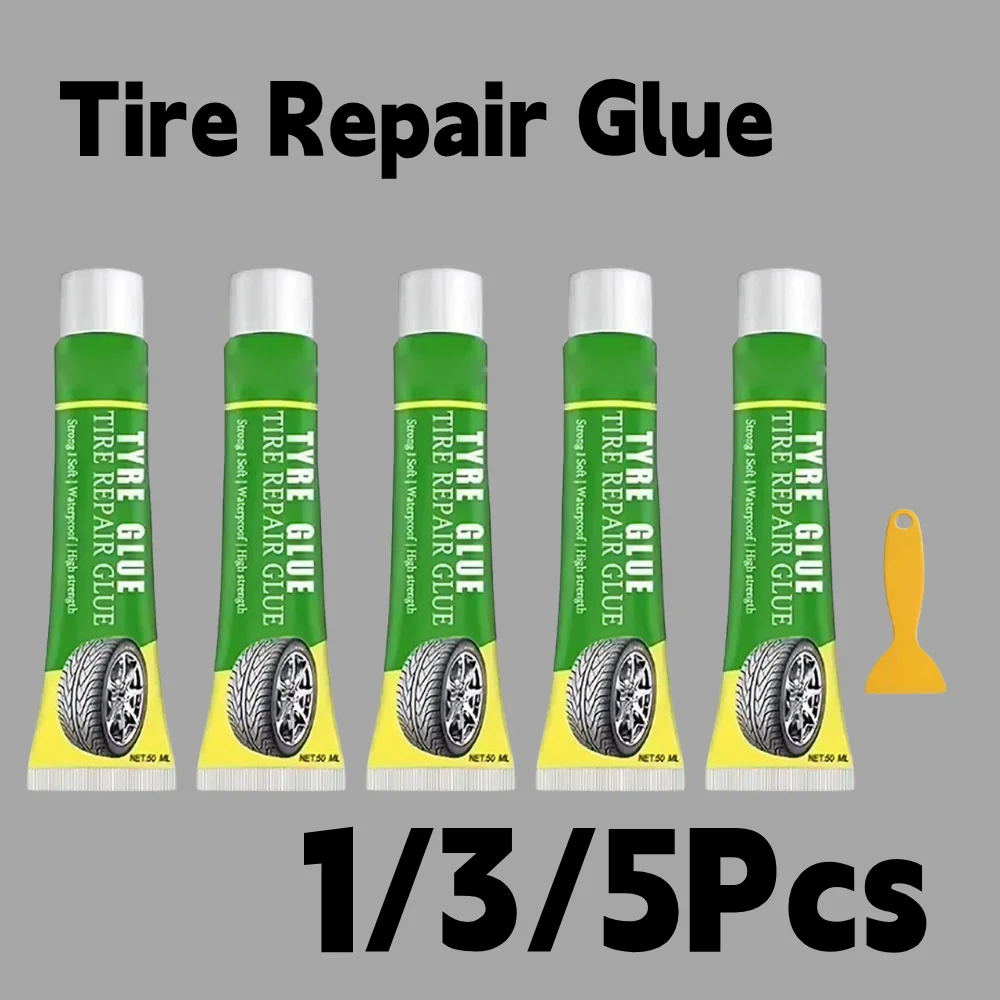 50ml Tire Repair Glue Instant Liquid Strong Rubber Glues Tire Quick Reliable Fix Wear-resistant Rubber Non-corrosive Adhesive