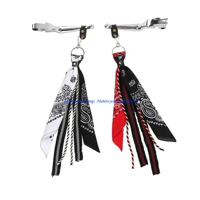 

H7BD Unisex Hip Hop-Paisley Bandana Kerchief Wallet Chain Rock Ribbon Biker Headscarf