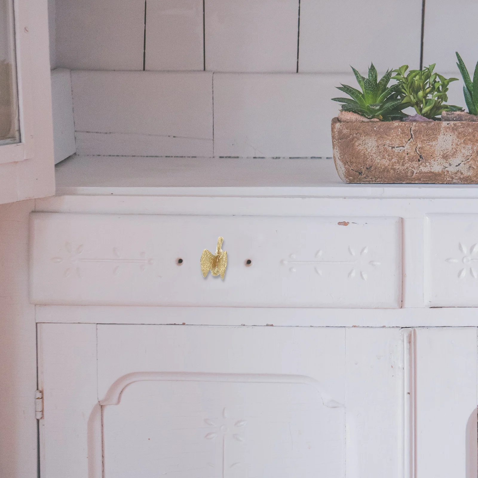 

1 Set Brass Cabinet Knob Vintage Drawer Pull Solid Brass Door Handle For Kitchen Bedroom Closet Animal Design Home Furniture