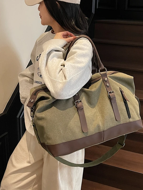 

New Canvas Large Capaci Travel Bag Handheld Single oulder Crossbody Bag for Men And Women Moving And Fitn Travel Bag