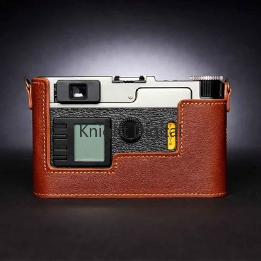 جلد البقر جلد طبيعي قاعدة جلدية واقية نصف حافظة ل Leica CM CM ZOOM حقيبة كاميرا حافظة شبه حافظة قاعدة شل يدوية الصنع