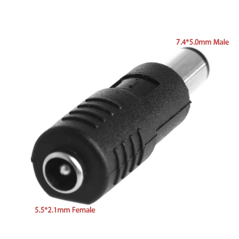 1PC Nowe gniazdo 7,4 x 5,0 / 7,4 x 5,0 mm wtyk męski na 5,5 x 2,1 / 5,5 x 2,1 mm żeński — zdjęcie 7