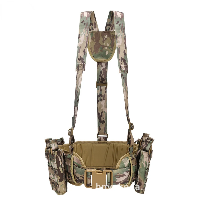 

Tactical molle sling pocket, outdoor tactical equipment, camouflage, belly pocket, breathable, wearable, tactical vest