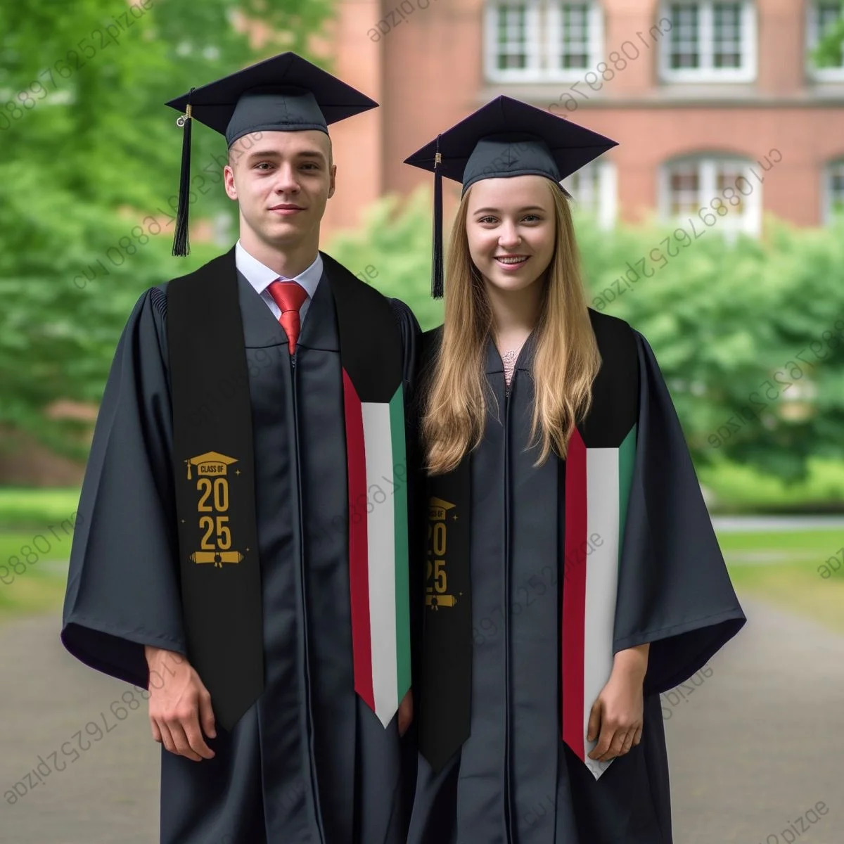 جديد فئة علم الكويت 2025 183*13 سنتيمتر سرق وشاح التخرج للطلاب الدوليين فخور #2