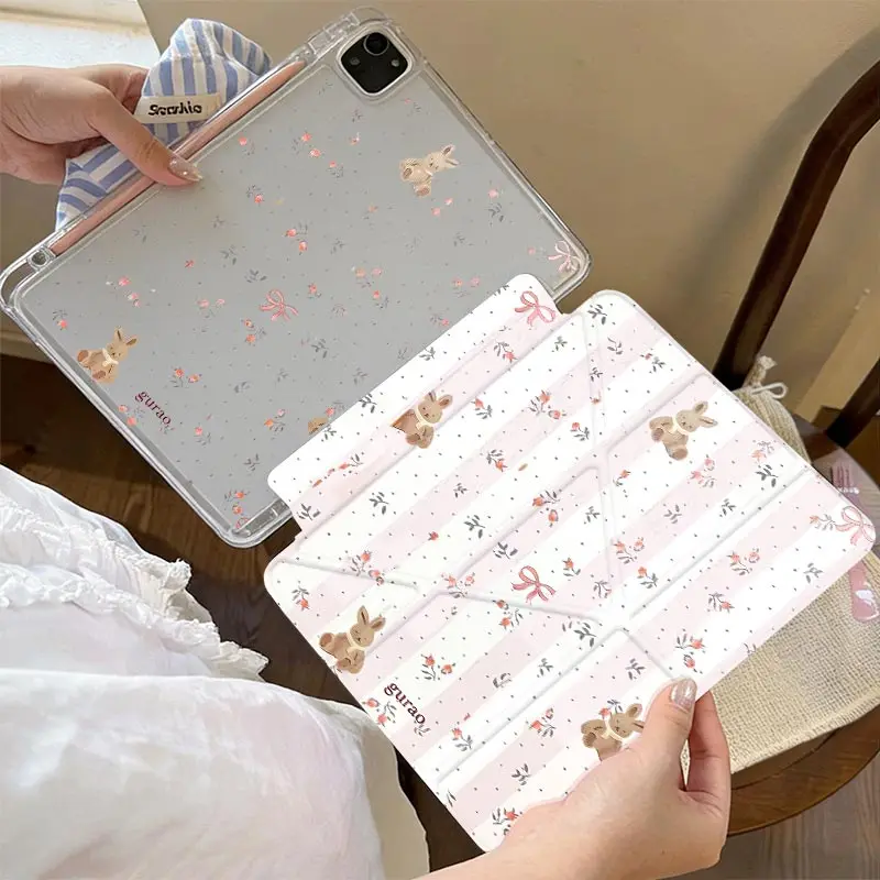 3+Y Multi-Angle Stand Cover For IPad Mini6 8.3 Air3 10.5 Pro11 iPad 10.2 7/8/9 4/5th 10.9 10th iPad A16 2025 11th Air11/13