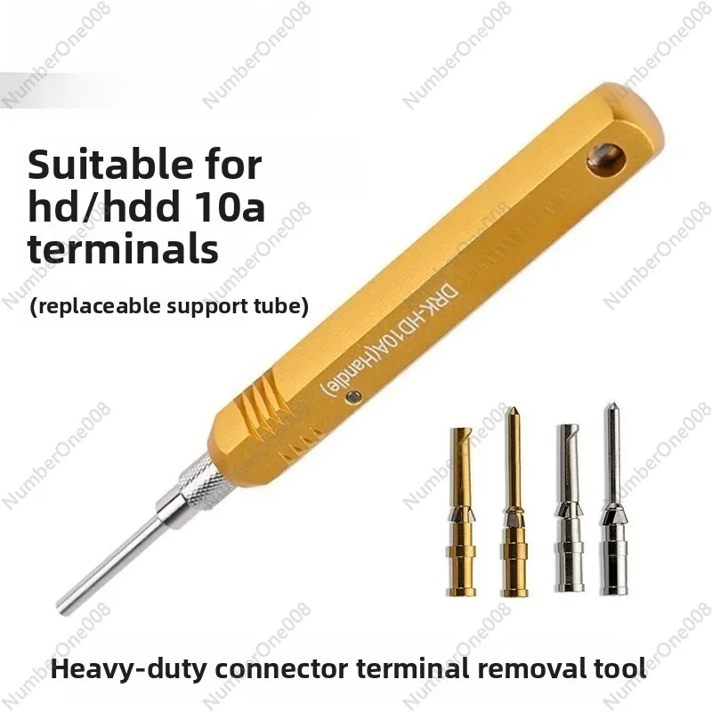 D-Sub Heavy-Duty Connector Pin Extractor Kit, 10A Terminal Removal Tool, Industrial Connector Repair