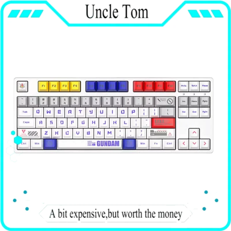 

Ikbc Gundam Wired Mechanical Keyboard 87 Keys Game Esports Red Axis Ergonomic Bpt Material Heat Sublimation Keycaps Cool Mecha